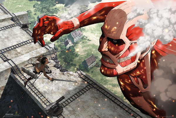 Ataque a los titanes (Shingeki no kyojin) - Titan Póster, Lámina | Compra  en